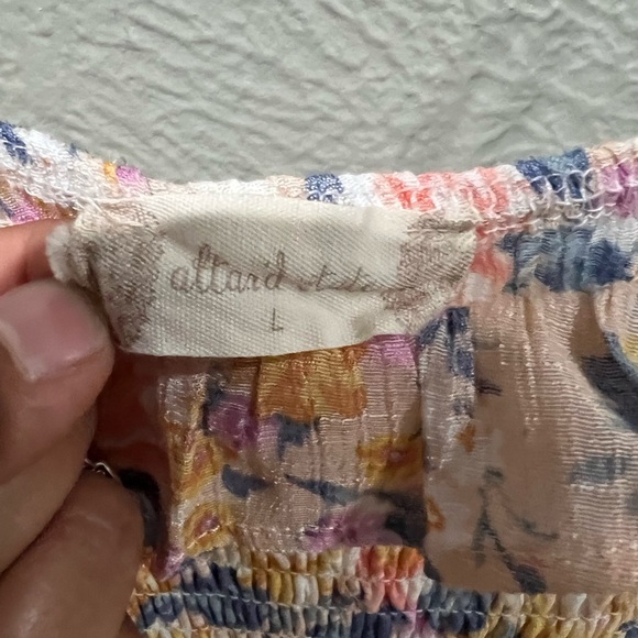 Altar'd State Floral Smocked Romper - Pink and Yellow and Blue Girly and Cute - Picture 2 of 5